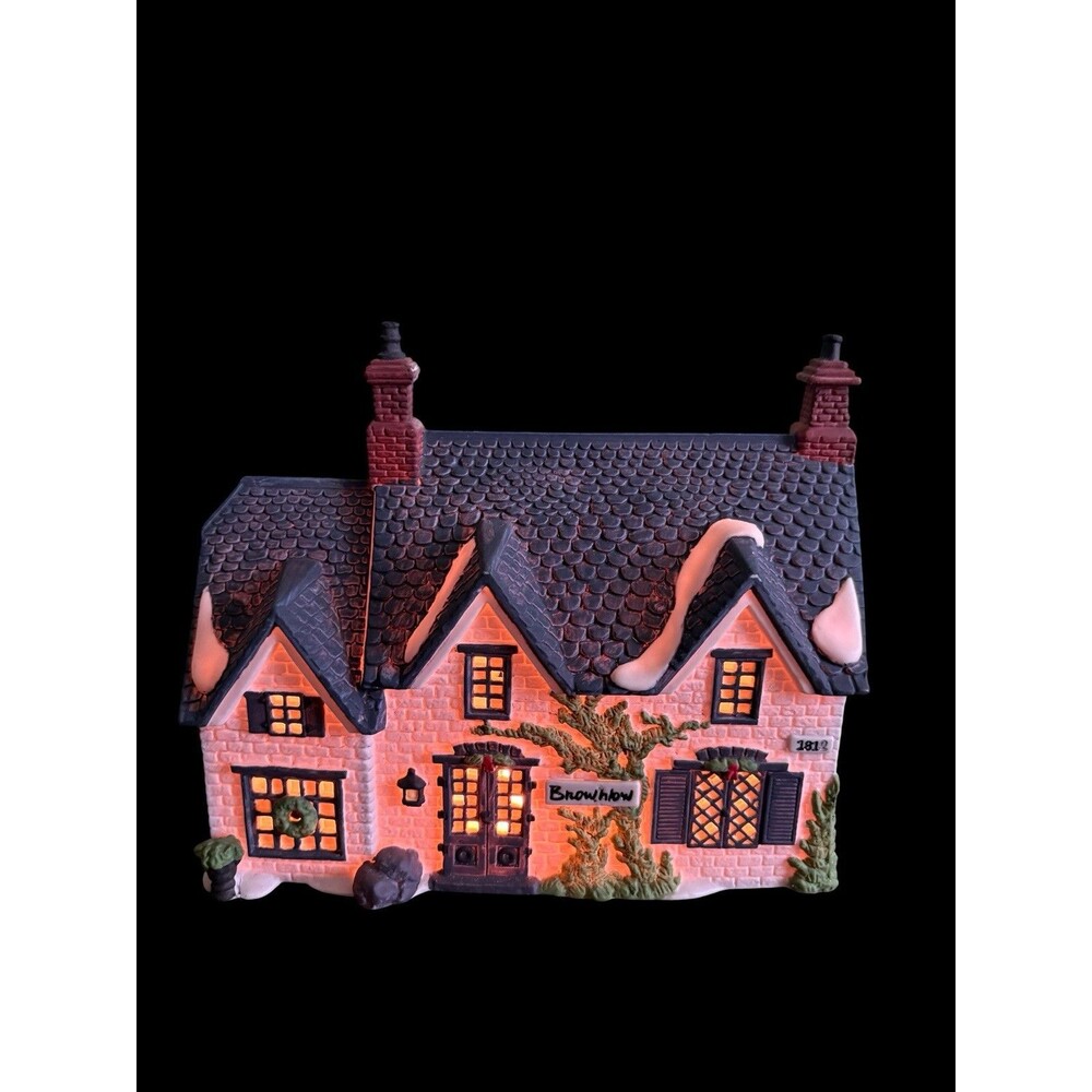 Dept 56 Brownlow House 1990 Dickens Village Series Heritage Collection W/Box - Picture 13 of 16